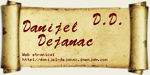 Danijel Dejanac vizit kartica